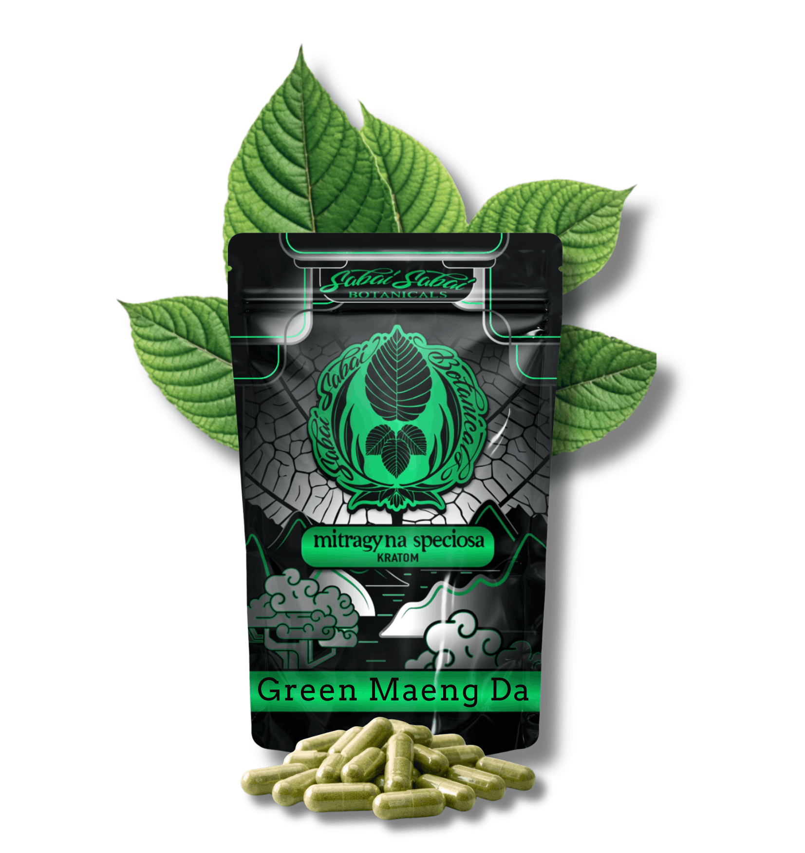 Green Maeng Da (50 Count, 500mg Per Capsule)